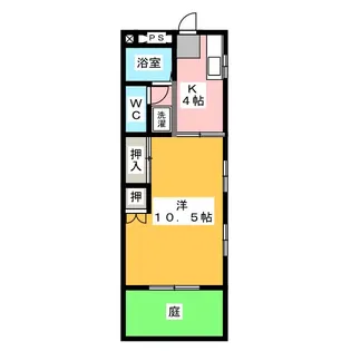 ハイツ小出B【1階】の間取り