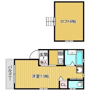 アッシュビーアコダ【1階】の間取り