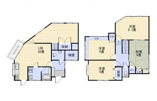 広島県広島市安佐南区長束西5【一戸建】の間取り