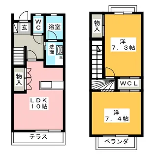 愛知県日進市岩崎町南口【一戸建】の間取り