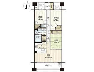 3LDKの間取り画像