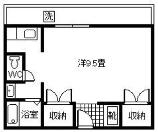 平川ステーションハイツ【2階】の間取り