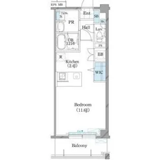 ホーリーフォート南平岸【2階】の間取り