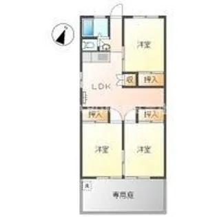 ソシエール【1階】の間取り