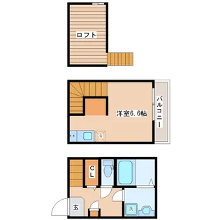 メルツ原町【1階】の間取り