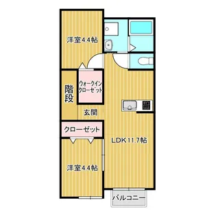 Solare I【2階】の間取り