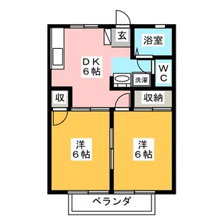 エレガンス東戸塚【2階】の間取り