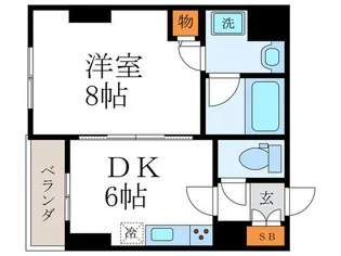 アフィシオン堀川【5階】の間取り