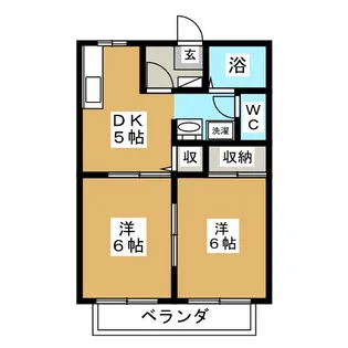 ディアオールI【2階】の間取り