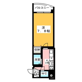 マンションリバーサイド【1階】の間取り