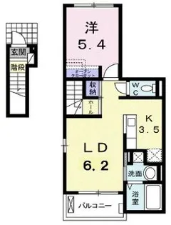 エクセレント山口【2階】の間取り
