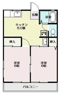 ニュー前坪A棟(泉町滝尻)【2階】の間取り