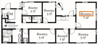 roomーing南青山ハウス【1階】の間取り