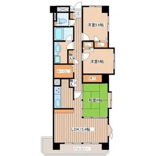 Kコーポ八乙女【4階】の間取り