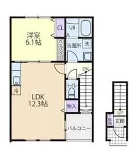 Evolution II【2階】の間取り