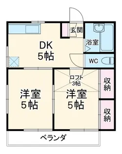 フジコーポ浦賀【1階】の間取り