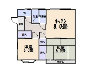 星野アパート【2階】の間取り