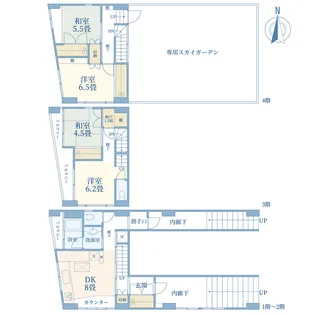 アンドギャラリービル【2階】の間取り