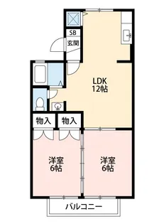 ビィラ・エール【1階】の間取り