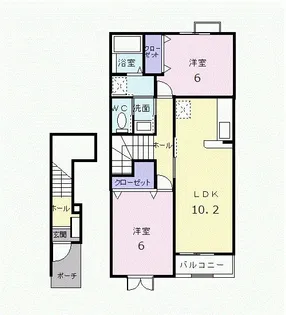 広島県安芸高田市吉田町吉田【アパート】の間取り