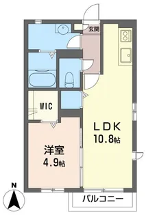 埼玉県さいたま市中央区大戸1【アパート】の間取り