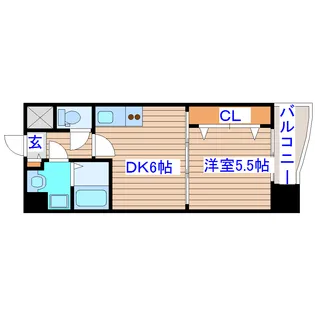 榴岡レジデンス壱番館【3階】の間取り