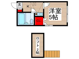 サンパレス大和田6番館【1階】の間取り