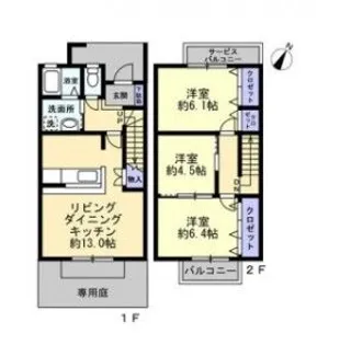 Musea八幡Bの間取り