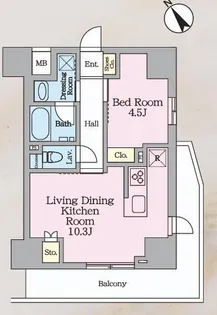 LUXENA KITASENJUII【9階】の間取り