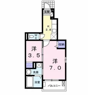 メゾン・フォレストA【1階】の間取り