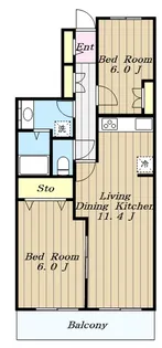 アルト厚木【3階】の間取り