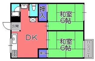 あかねハウスII【2階】の間取り