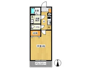 曙町41番館【1階】の間取り