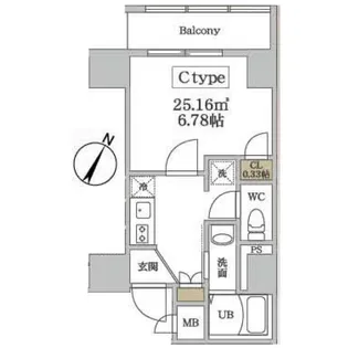 シュガール浜松町【3階】の間取り