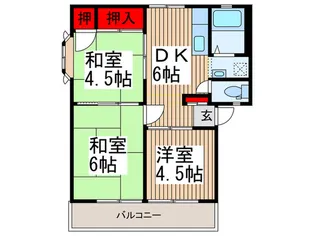 パナハイツ【1階】の間取り