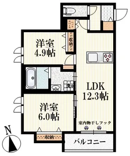 ブラン シャルマン【2階】の間取り