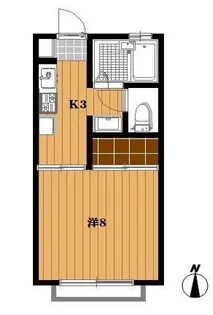 ヴィレッジ2【1階】の間取り