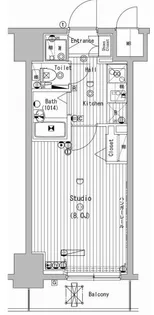 グランド・ガーラ横濱万世町【3階】の間取り