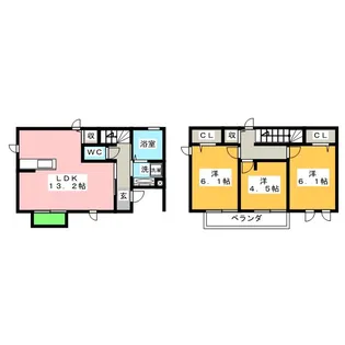 愛知県春日井市朝宮町1【一戸建】の間取り