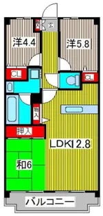 フォーリストフジカ【3階】の間取り
