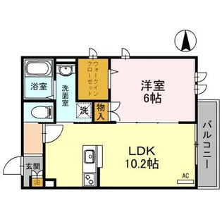 ディアグラナート【1階】の間取り