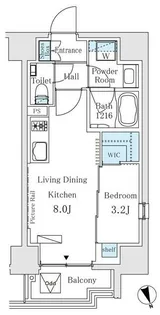 イプセ御成門【2階】の間取り