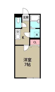 リバーベルのぎく野(E 214)【2階】の間取り