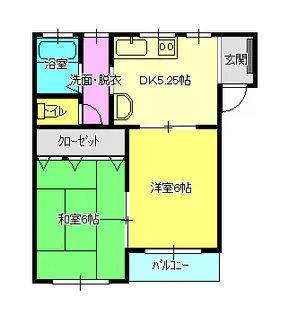 パレスナイン【2階】の間取り