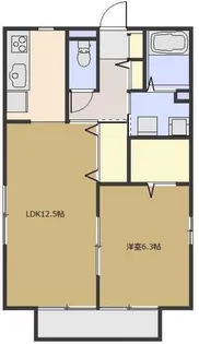 ビエントデルソルI【2階】の間取り