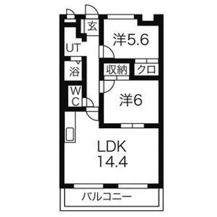 セントラルハイツ舟岡【3階】の間取り
