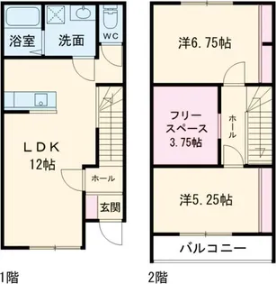 カーサ・ソラーナAの間取り