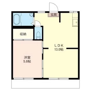 フォーブル田幡【1階】の間取り