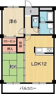 高知県高知市北久保【マンション】の間取り