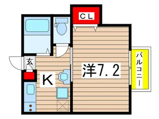 サザンクロス【1階】の間取り